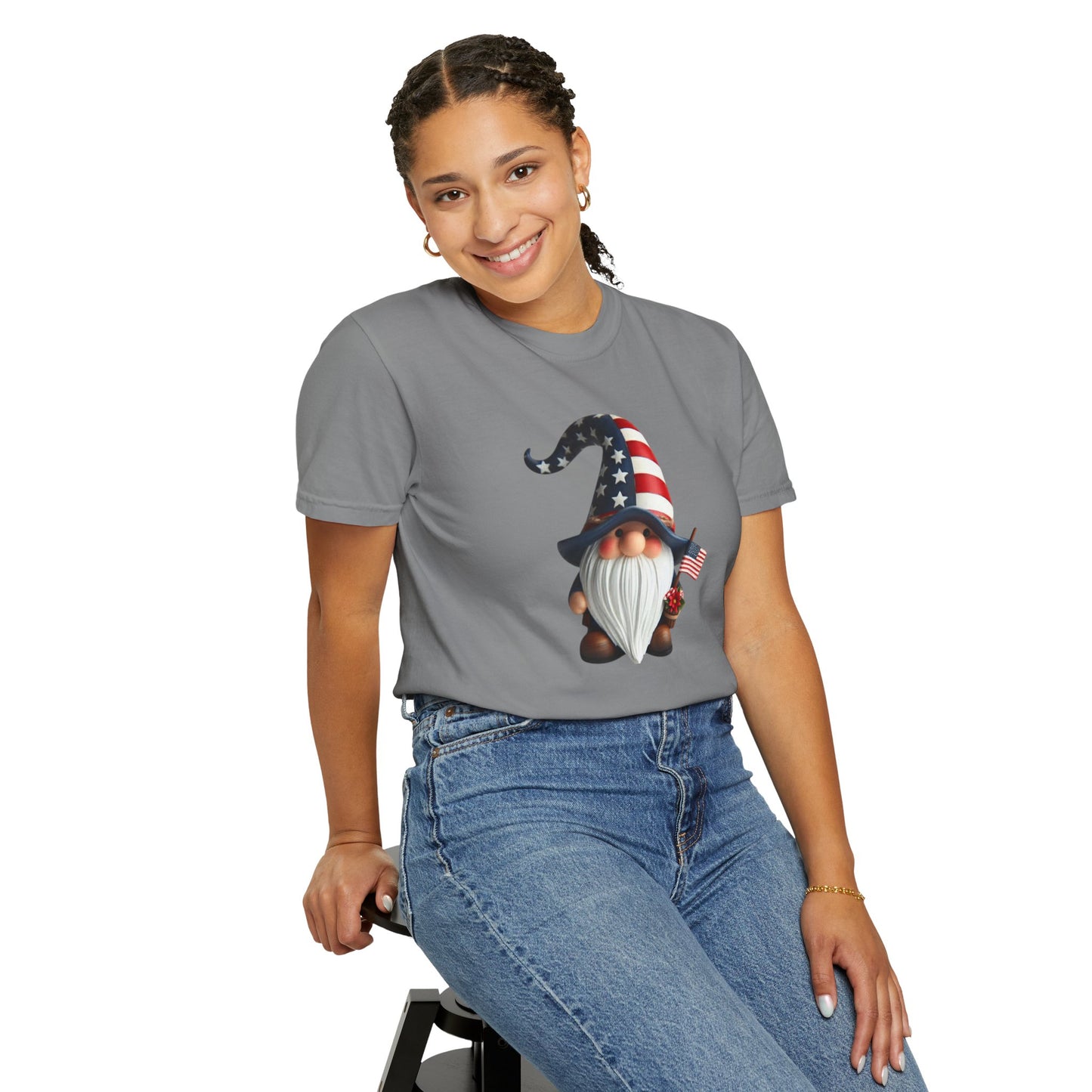 Patriotic Gnome T-Shirt – USA Flag 4th of July Tee