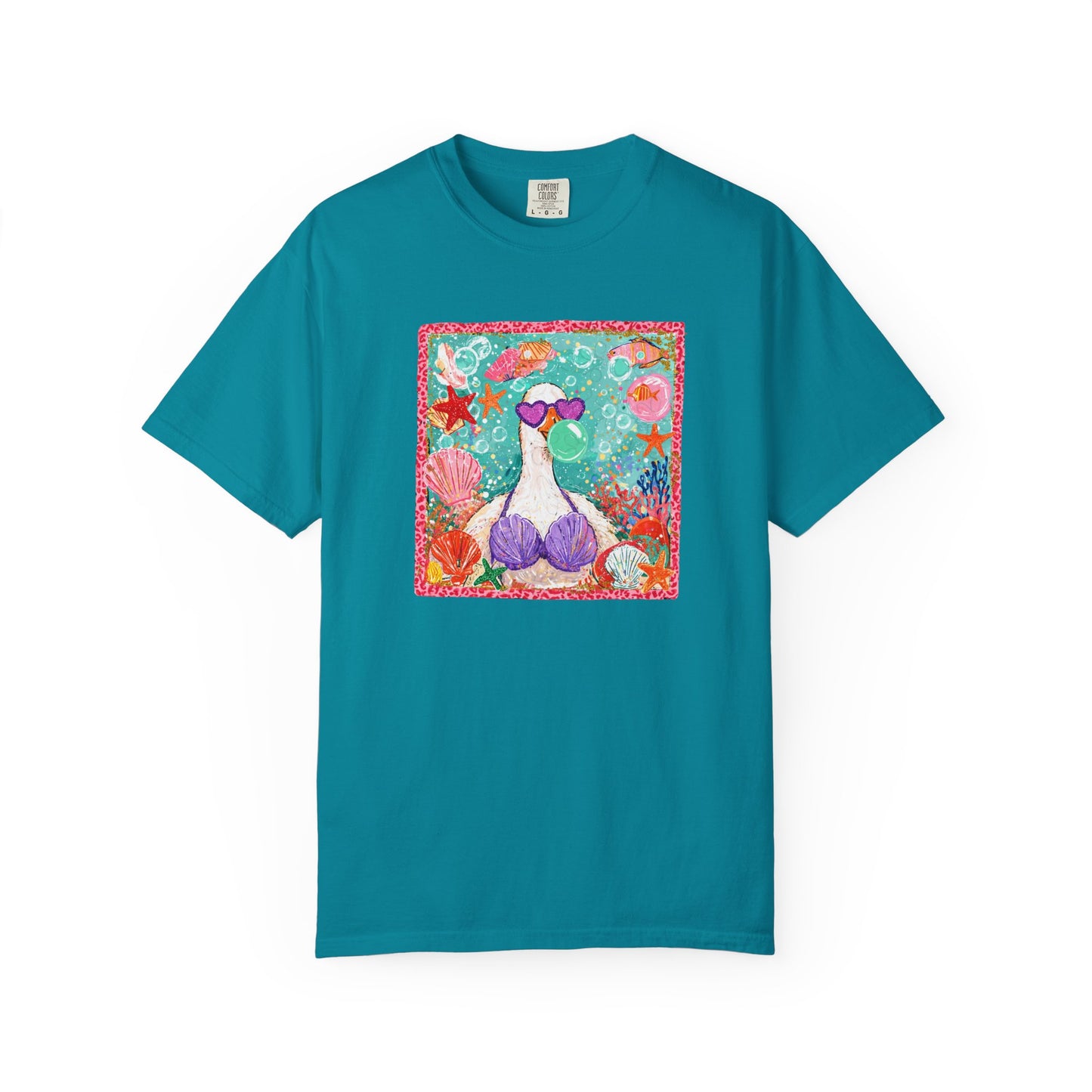 Goose in Bikini Beach T-Shirt — Cute Retro Seaside Graphic Tee