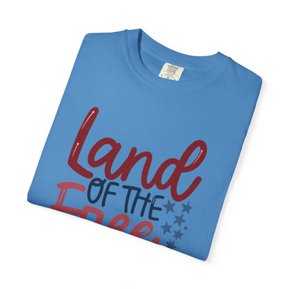 Land of the Free T-Shirt — 'Land of the Free Because of the Brave' Patriotic Tee