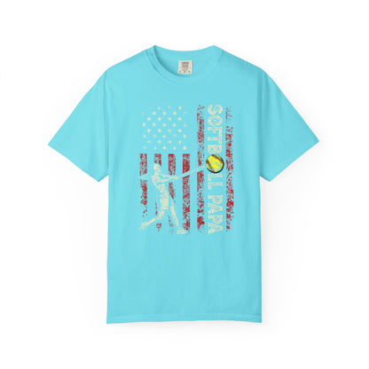 Softball Vintage Flag T-Shirt