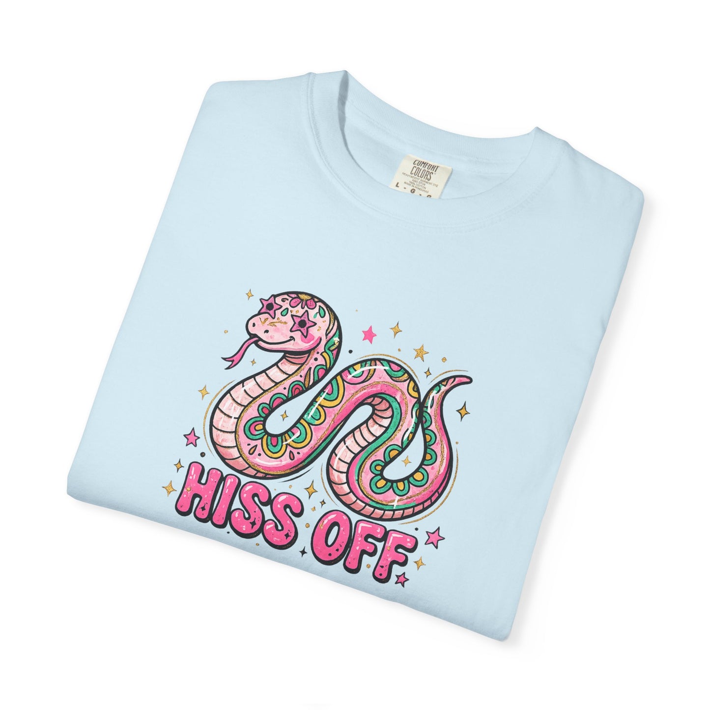 Snake "Hiss Off" Graphic T-Shirt — Retro Cute Reptile Tee