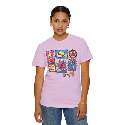 Coastal Cowgirl Graphic T-Shirt — Retro Beach Icons Tee