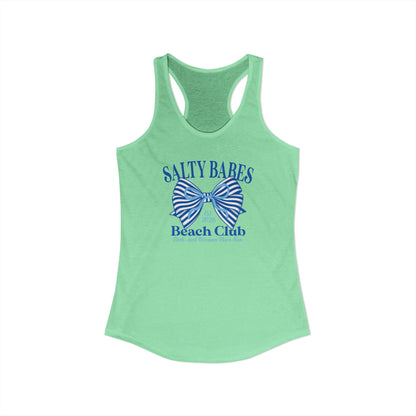 Salty babes blue Racerback Tank