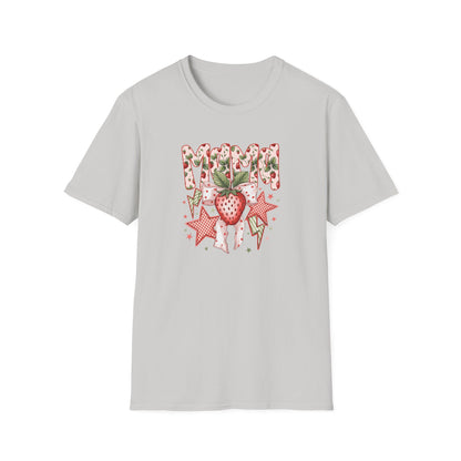 Strawberry Vibes T-Shirt — Retro Stars & Heart Graphic