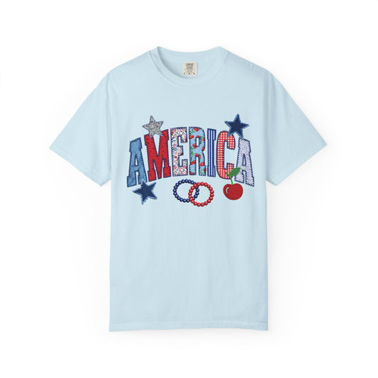 America Graphic T-Shirt — Patriotic Stars & Stripes Tee