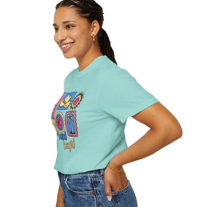 Coastal Cowgirl Graphic T-Shirt — Retro Beach Icons Tee