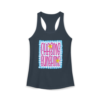 Chasing sunshine Racerback Tank
