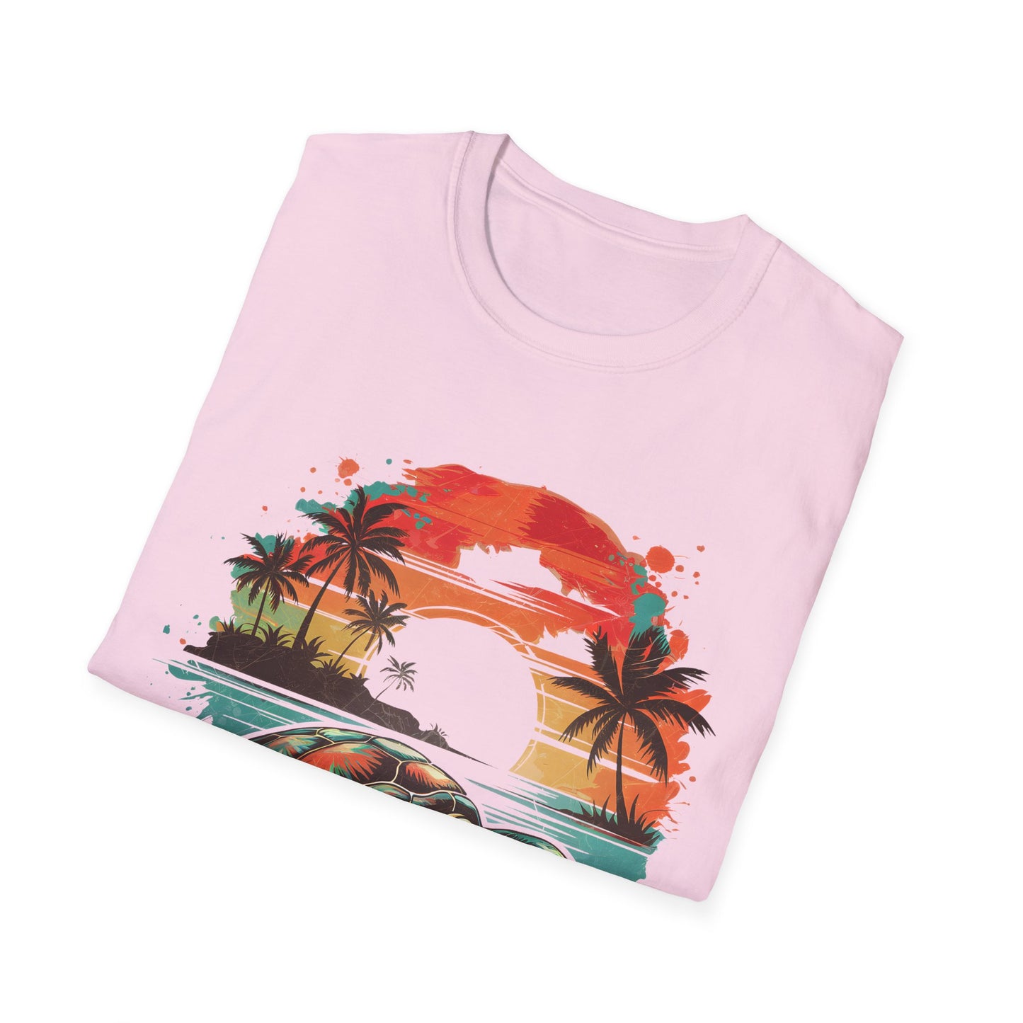 Sea Turtle Sunset T-Shirt — Tropical Beach Graphic Tee