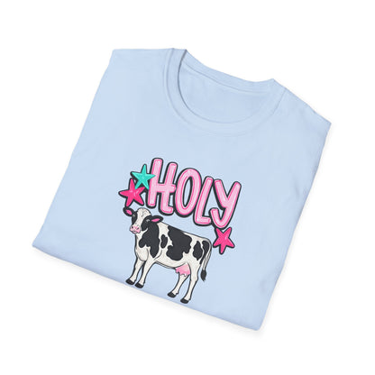 Holy Cow T-Shirt — Cute Pastel Cow Graphic Tee