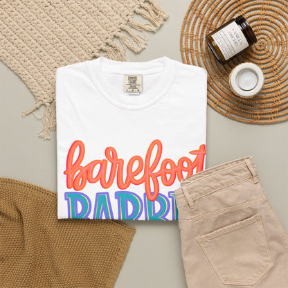 Barefoot Barbie T-Shirt — Retro Colorblock Graphic Tee
