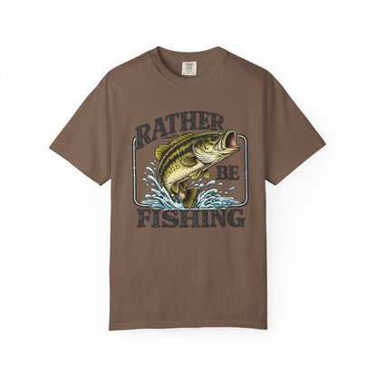 Rather Be Fishing T-Shirt — Bass Graphic Fishing Tee