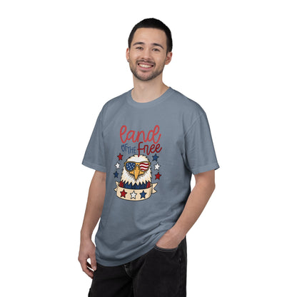 Land of the Free Eagle T-Shirt — Patriotic 4th of July American Flag Design