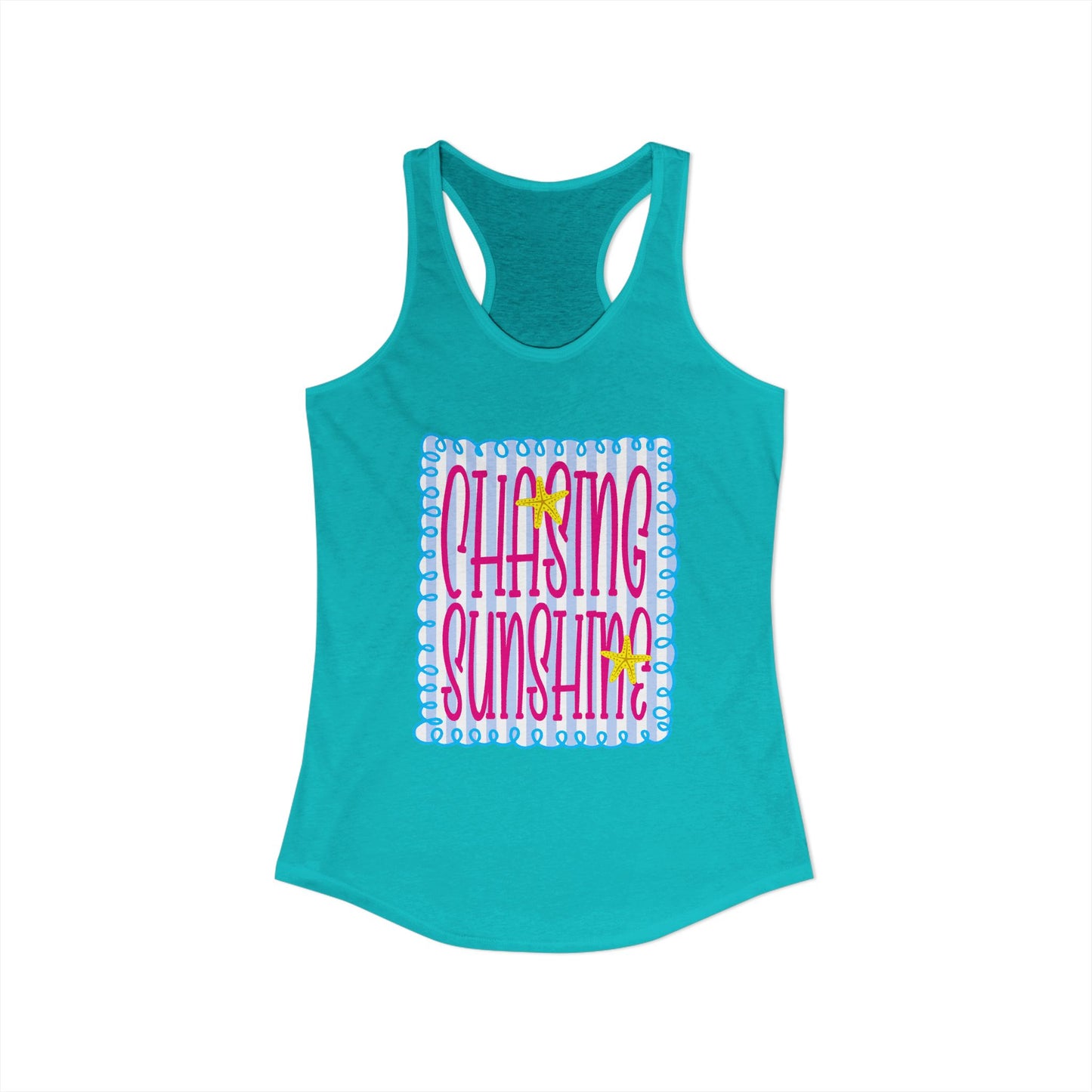 Chasing sunshine Racerback Tank