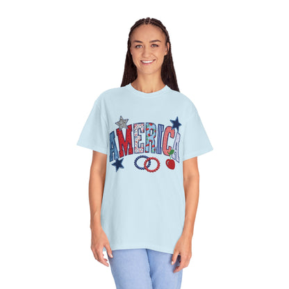 America Graphic T-Shirt — Patriotic Stars & Stripes Tee