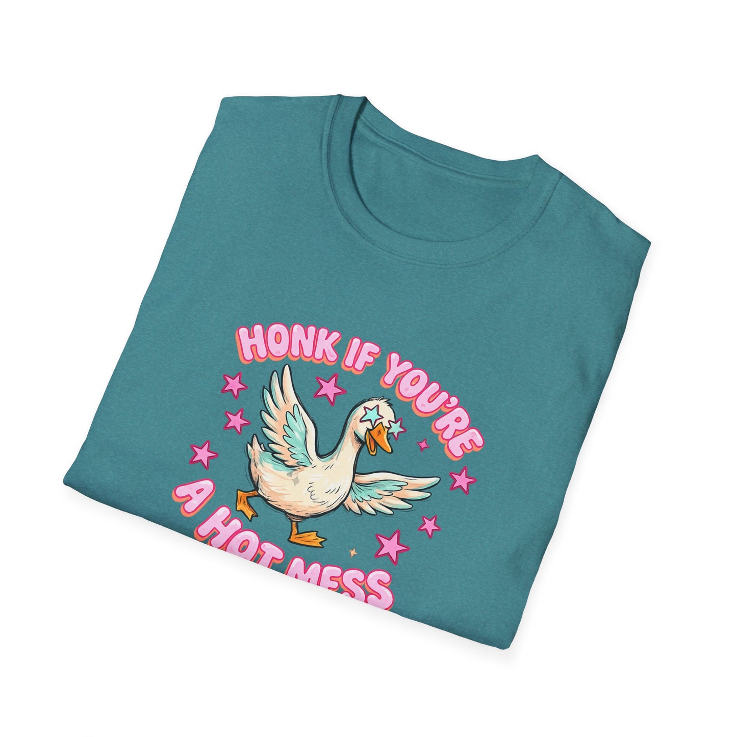 Honk If You’re A Hot Mess T-Shirt — Cute Vintage Dove Graphic Tee