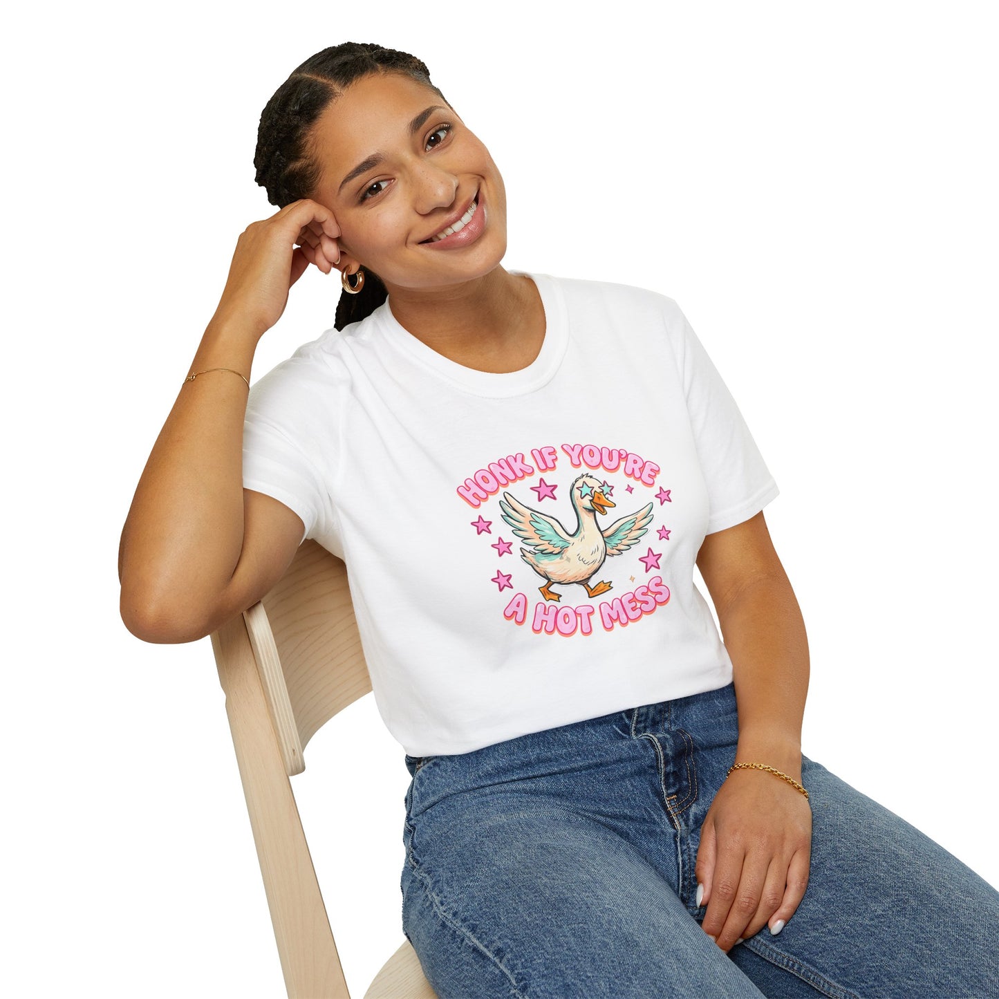 Honk If You’re A Hot Mess T-Shirt — Cute Vintage Dove Graphic Tee