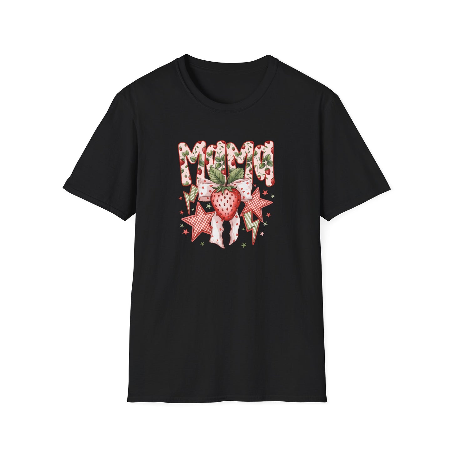 Strawberry Vibes T-Shirt — Retro Stars & Heart Graphic