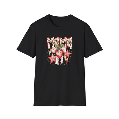 Strawberry Vibes T-Shirt — Retro Stars & Heart Graphic