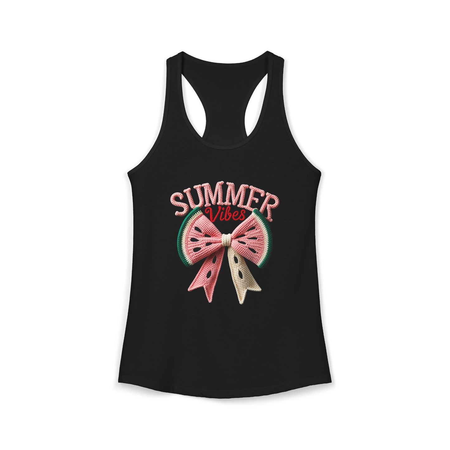 Summer watermelon bow Racerback Tank