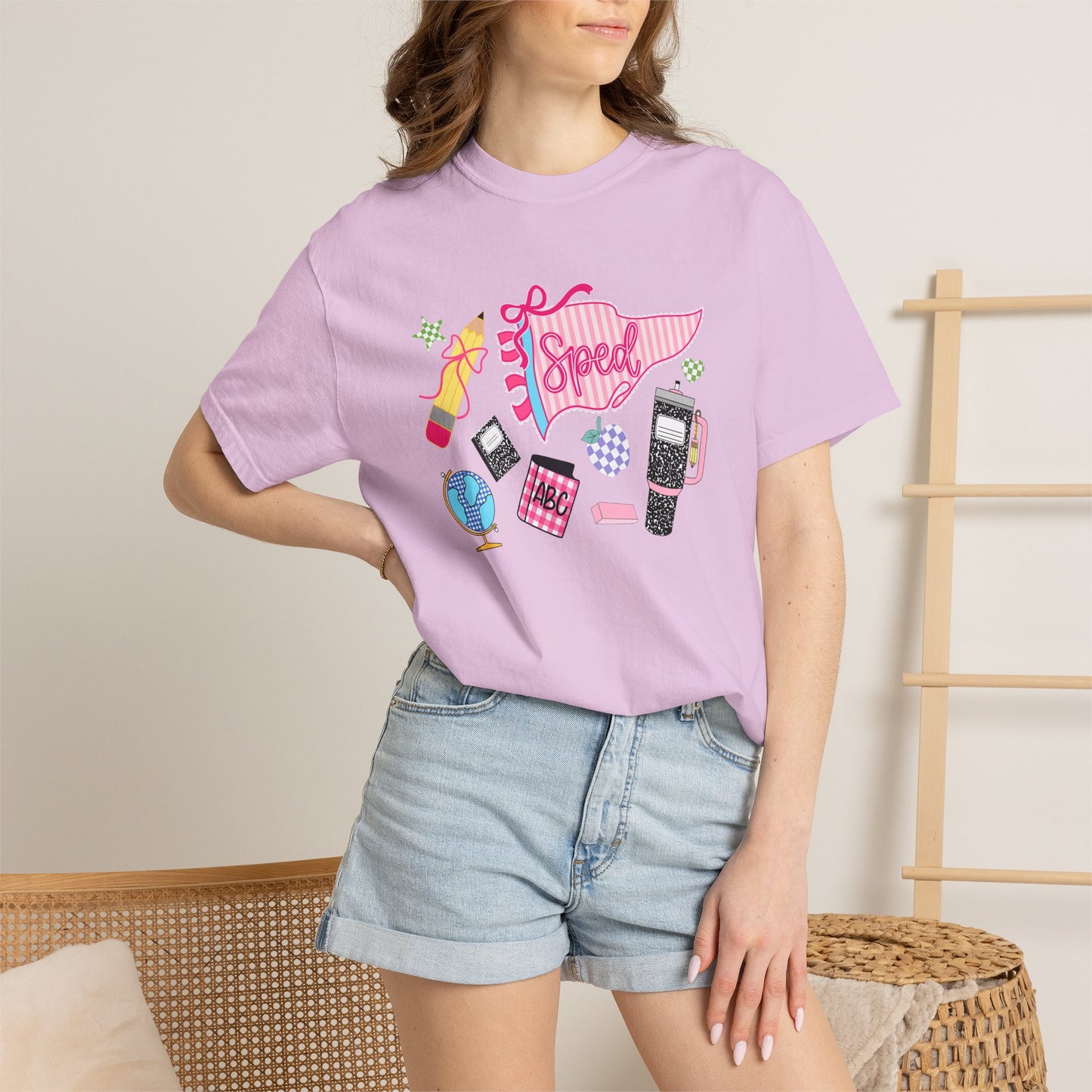 Retro Tech Collage T-Shirt — 'Speed' Graphic Tee for 90s Nostalgia