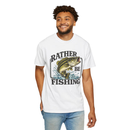 Rather Be Fishing T-Shirt — Bass Graphic Fishing Tee