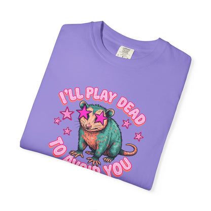 Funny Cat T-Shirt — "I'll Play Dead to Avoid You" Cute Sarcastic Graphic Tee