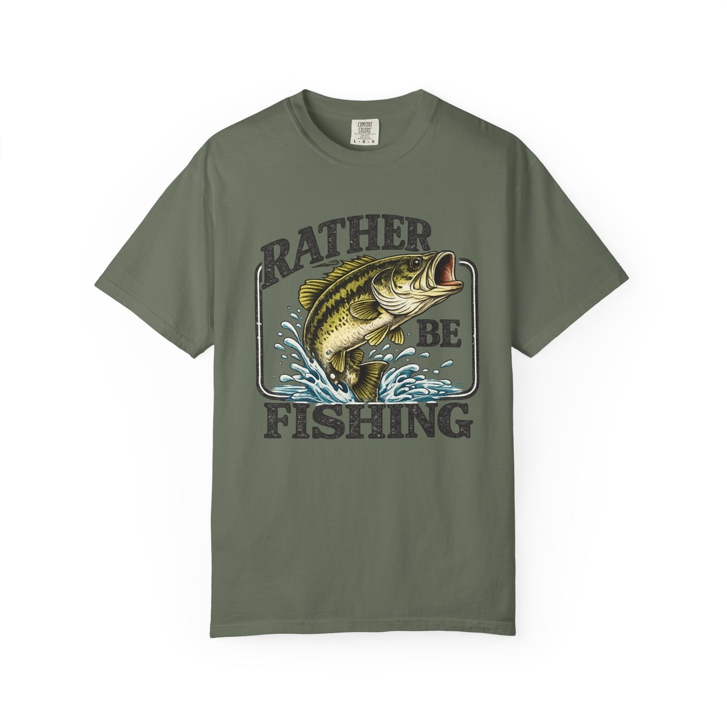 Rather Be Fishing T-Shirt — Bass Graphic Fishing Tee