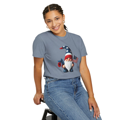 Patriotic Gnome T-Shirt — American Flag 4th of July Tee