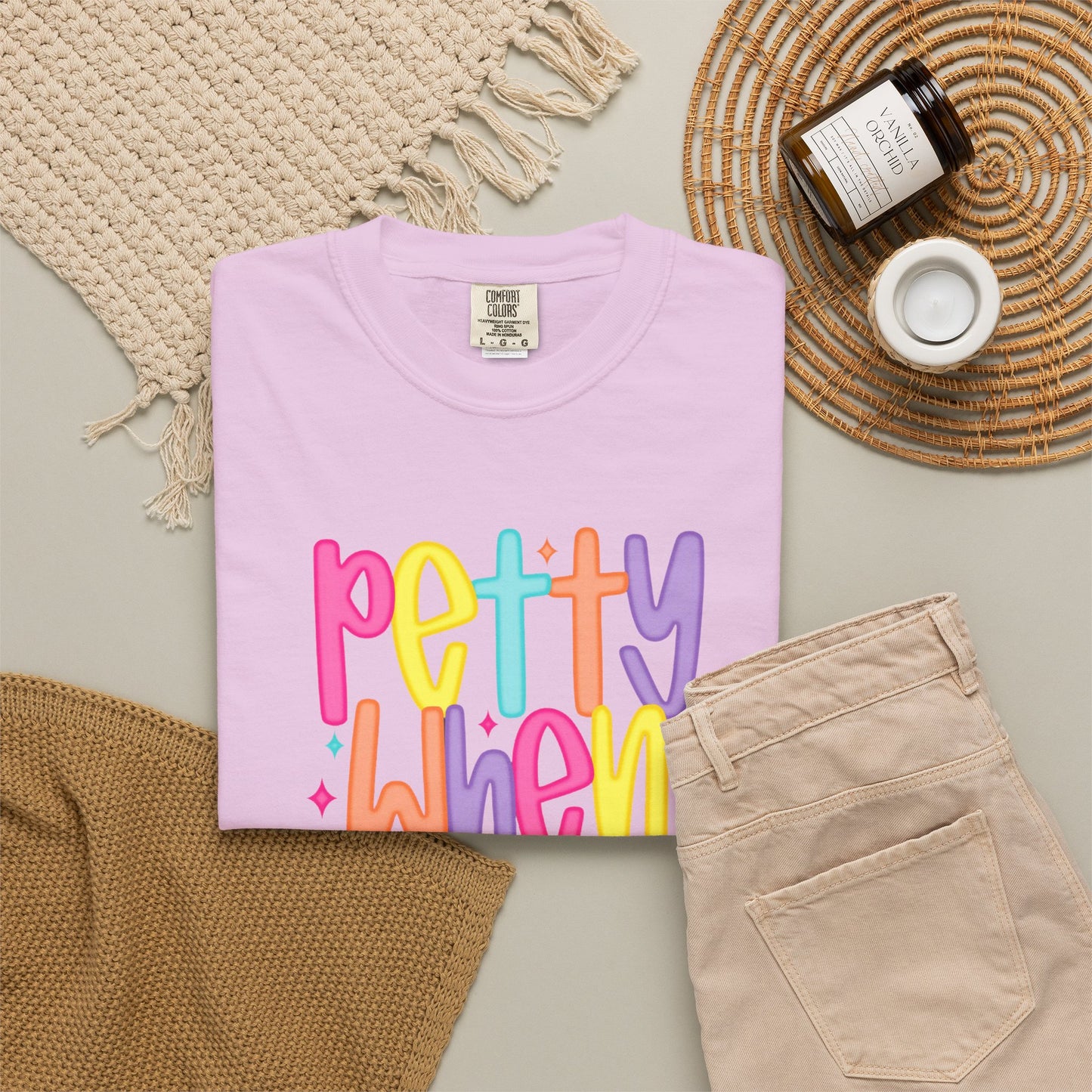 Pretty When Provoked Colorful Graphic T-Shirt