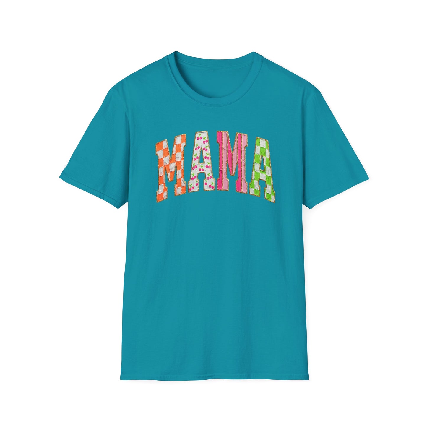 Mama Floral Patchwork T-Shirt