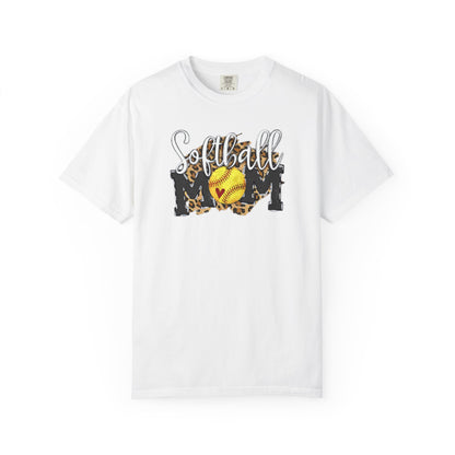 Softball Mom Leopard Ball T-Shirt — Softball Graphic Tee