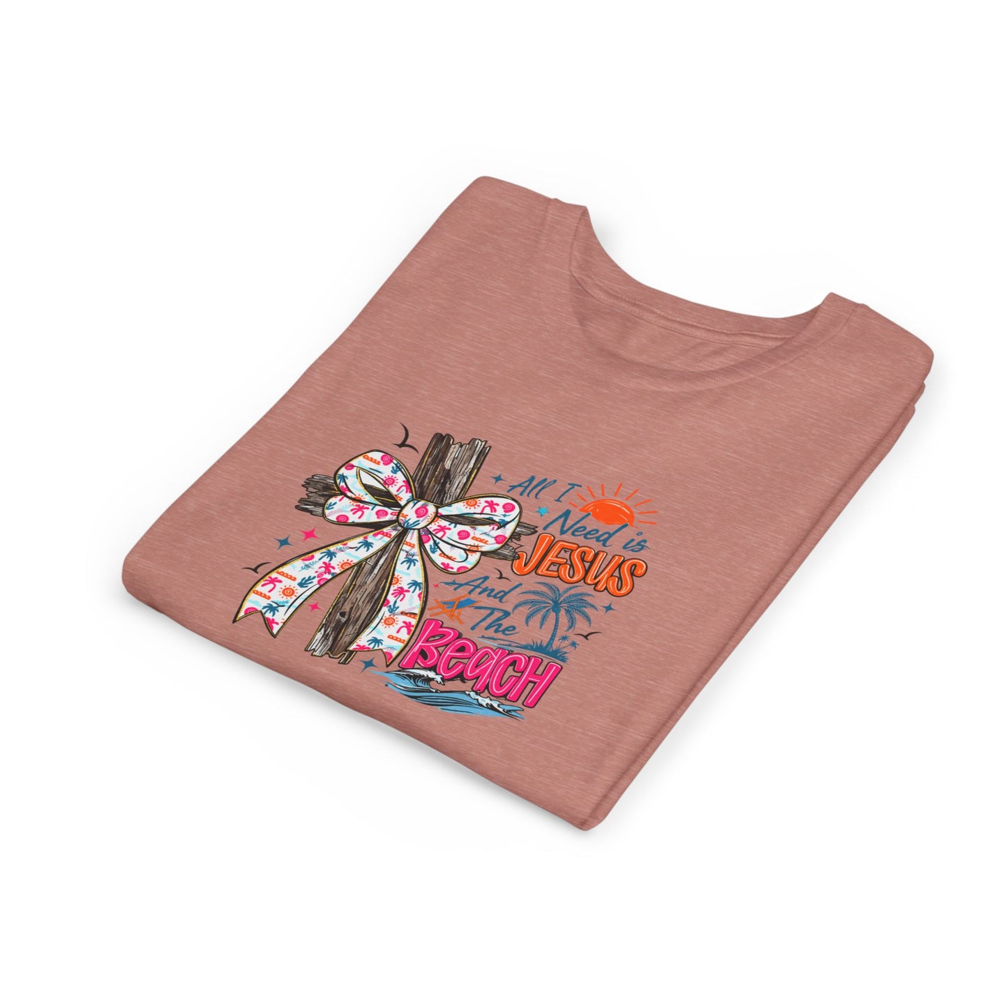 Youth Tee - All I Need is Jesus and the Beach Graphic Tee