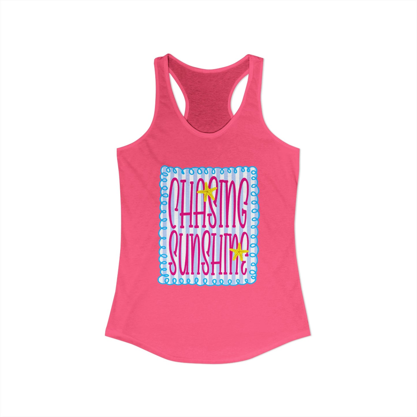 Chasing sunshine Racerback Tank
