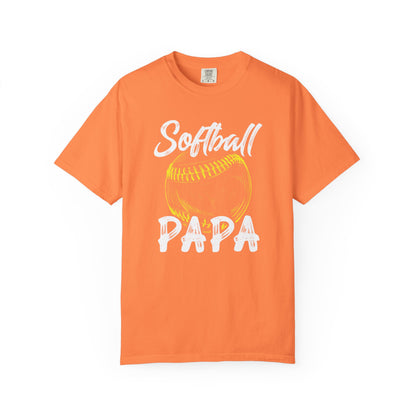 Softball Papa T-Shirt — Daddy Coach Dad Gift