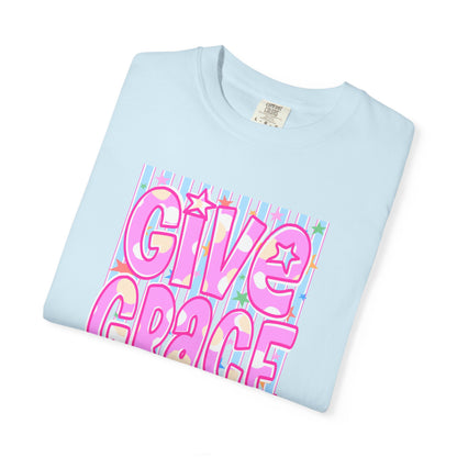 Give Grace T-Shirt — Pastel Retro Graphic Tee