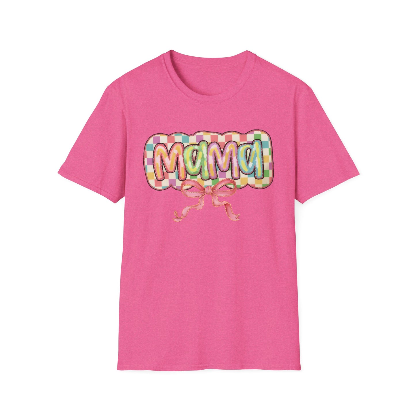 Mama Balloon Graphic Tee — Colorful Pastel Celebration Shirt for Moms
