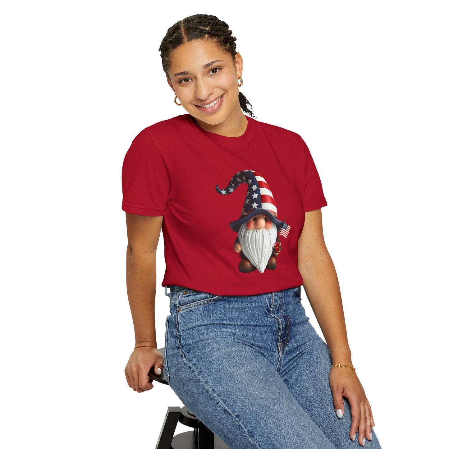 Patriotic Gnome T-Shirt – USA Flag 4th of July Tee