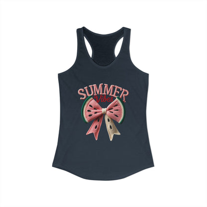 Summer watermelon bow Racerback Tank