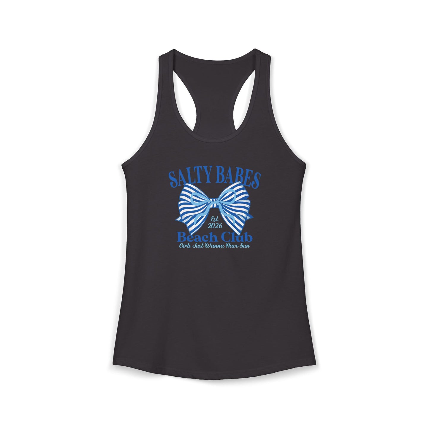Salty babes blue Racerback Tank