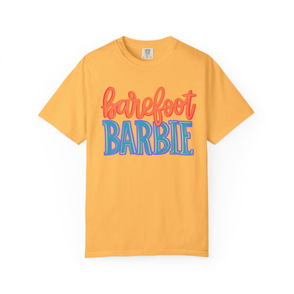 Barefoot Barbie T-Shirt — Retro Colorblock Graphic Tee