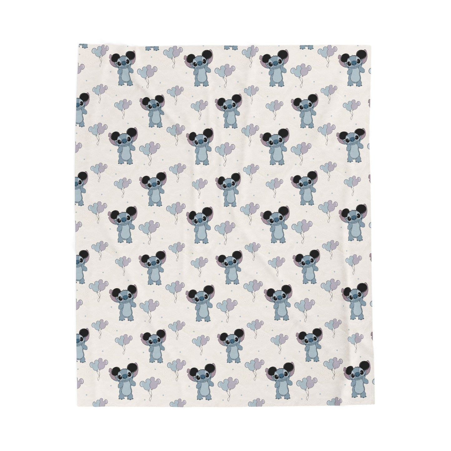 Koala Hearts Velveteen Plush Blanket — Soft Baby Nursery Throw