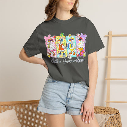 Summer Goose T‑Shirt — "Just a Summer Goose" Cute Beach Cartoon Tee