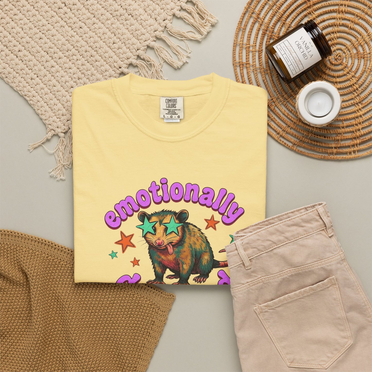 Emotionally Deceased T-Shirt — Vintage Cat Graphic Tee
