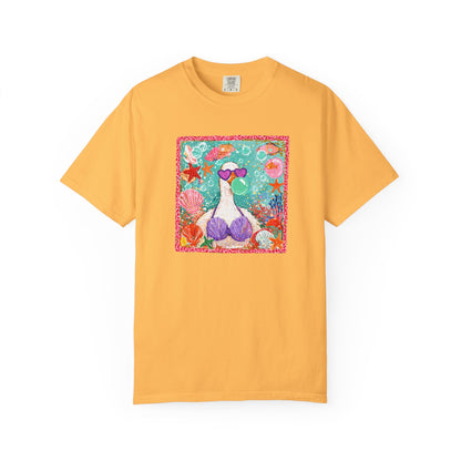 Goose in Bikini Beach T-Shirt — Cute Retro Seaside Graphic Tee