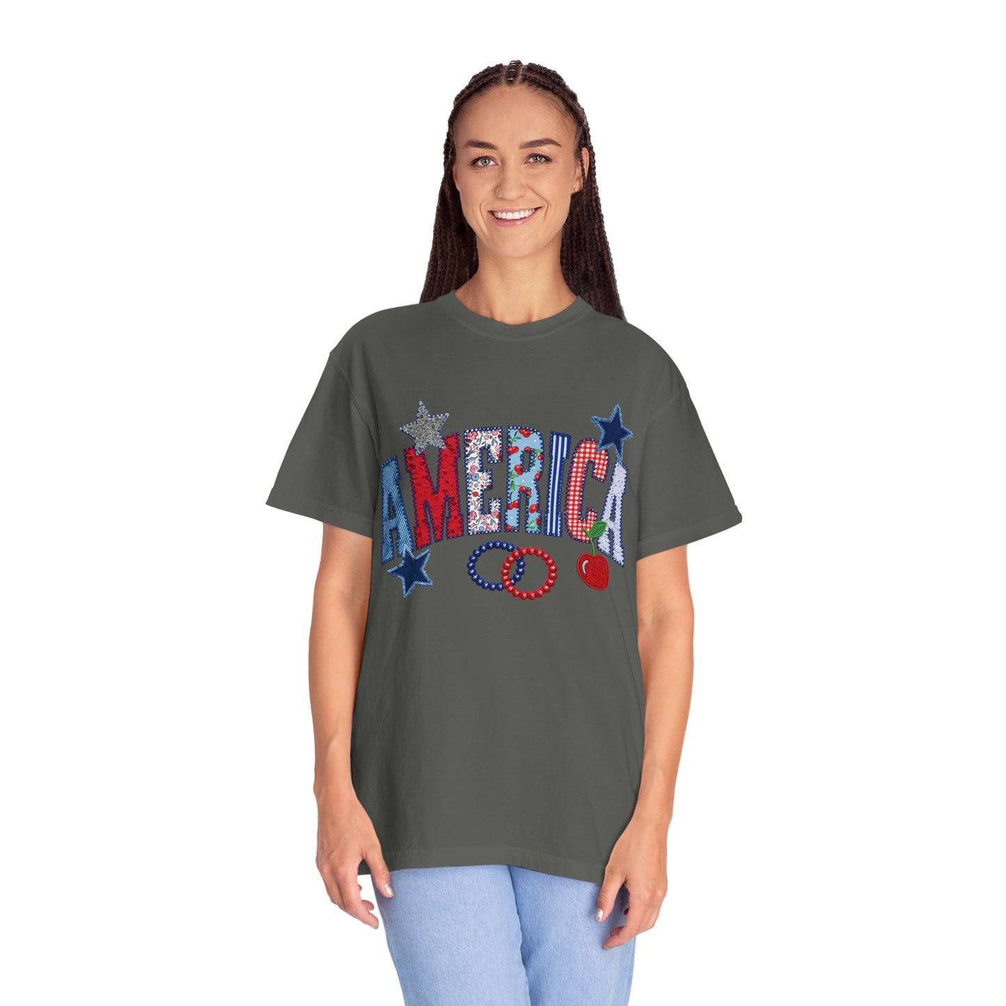 America Graphic T-Shirt — Patriotic Stars & Stripes Tee