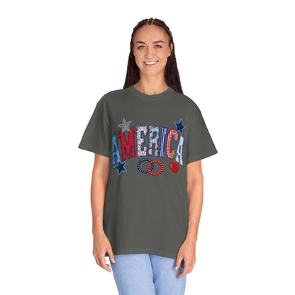 America Graphic T-Shirt — Patriotic Stars & Stripes Tee