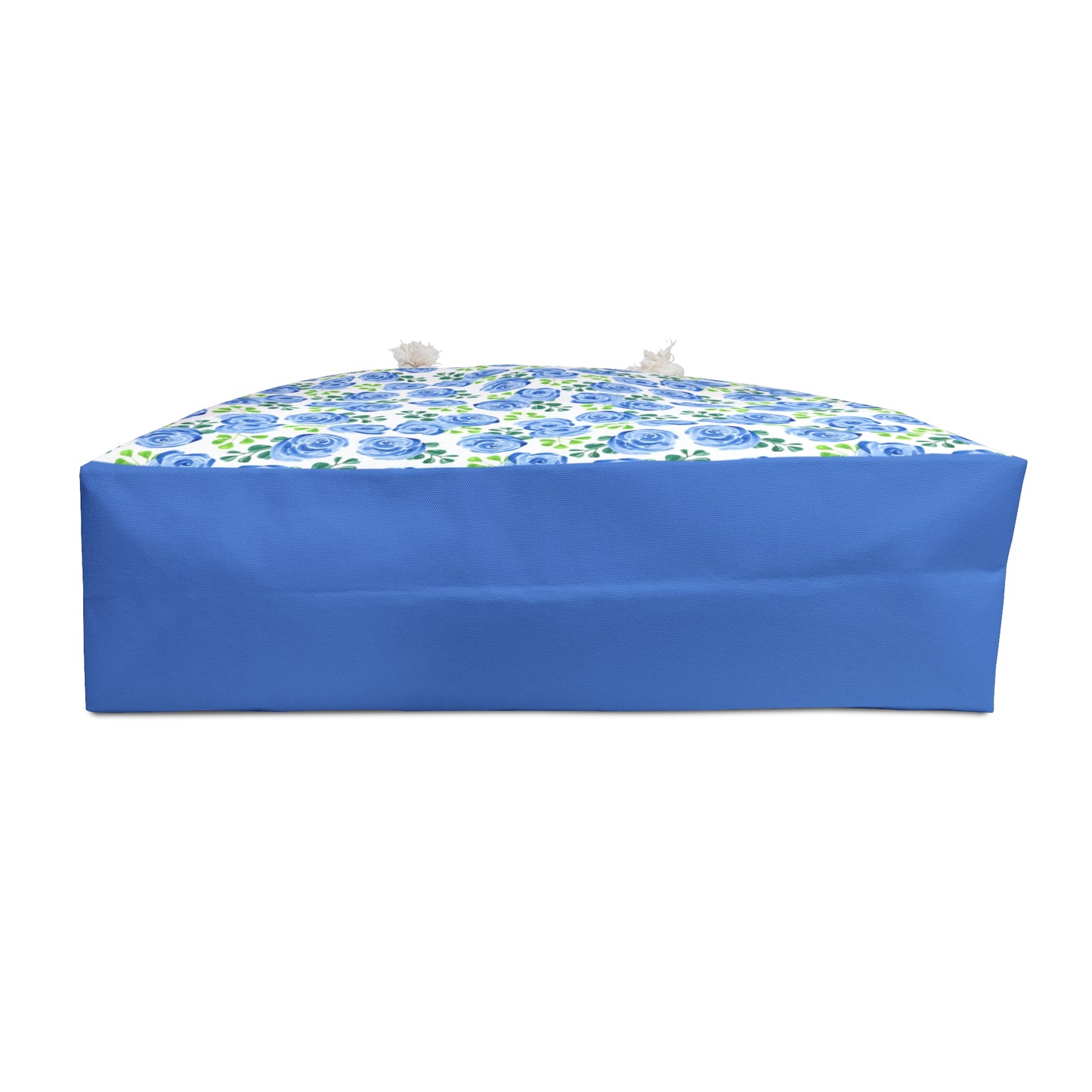 Blue Rose Floral Weekender Bag — Large Floral Travel Tote for Beach & Weekend Getaways