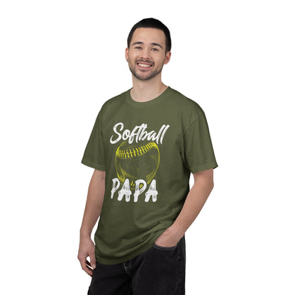 Softball Papa T-Shirt — Daddy Coach Dad Gift