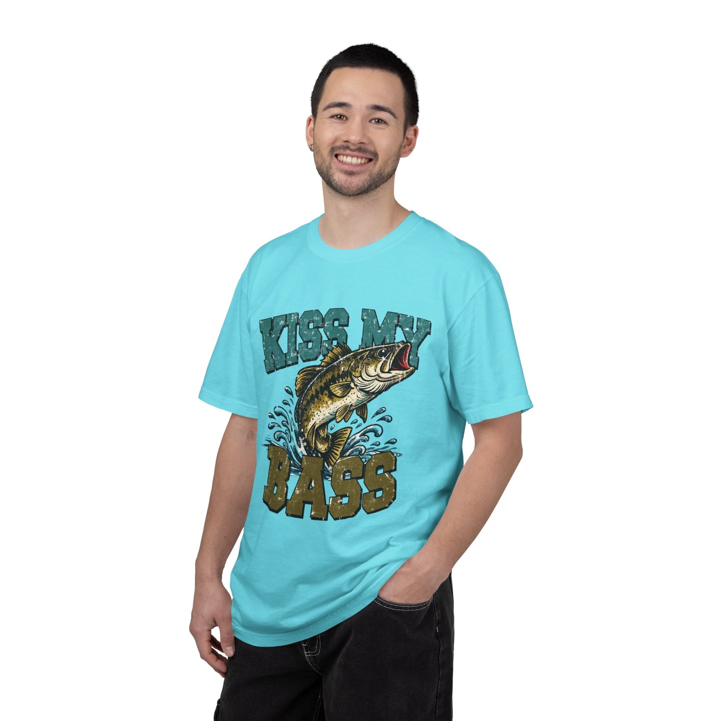 Kiss My Bass Fishing T-Shirt — Humorous Bass Angler Tee