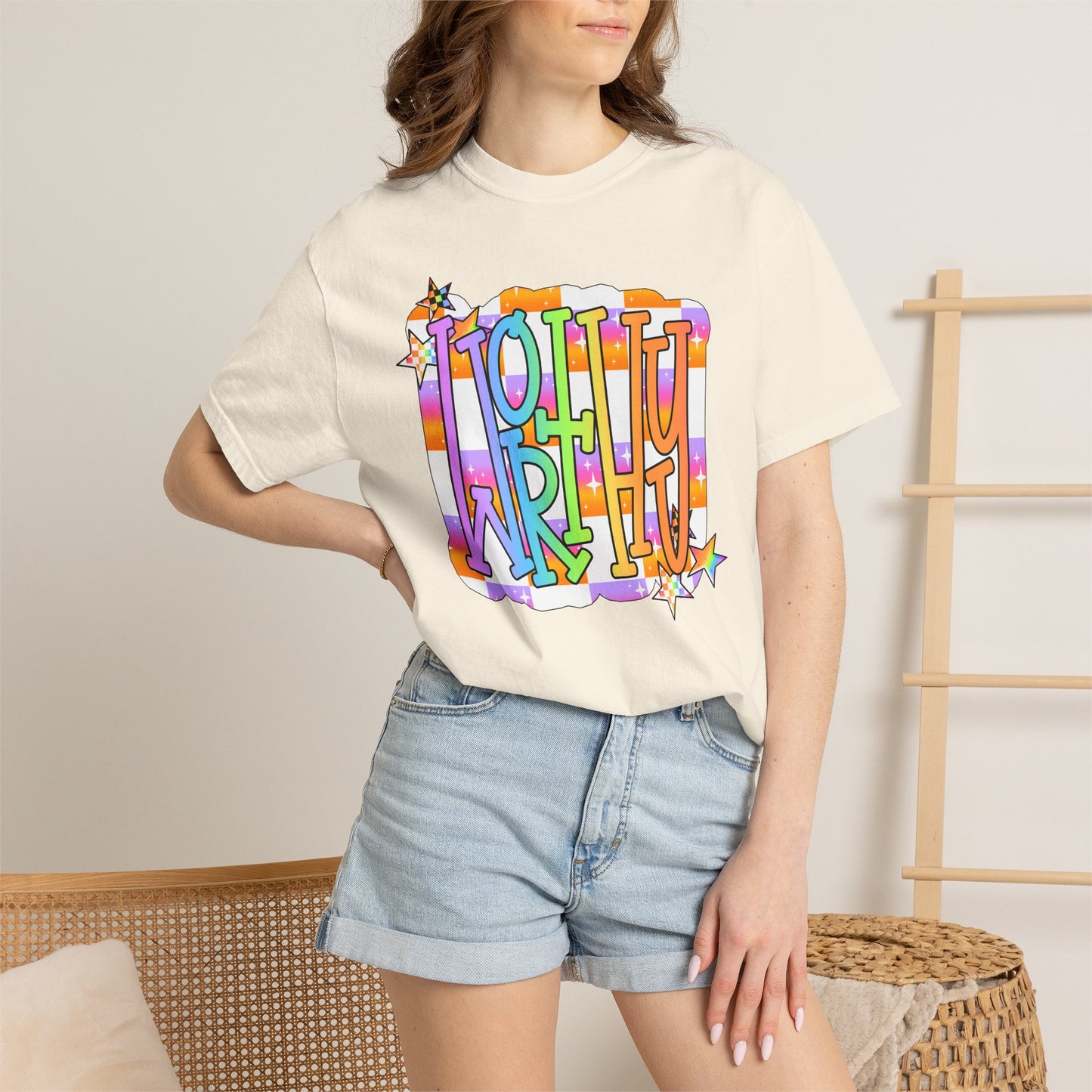 “WORTHY' Graphic T-Shirt — Positive Message Tee